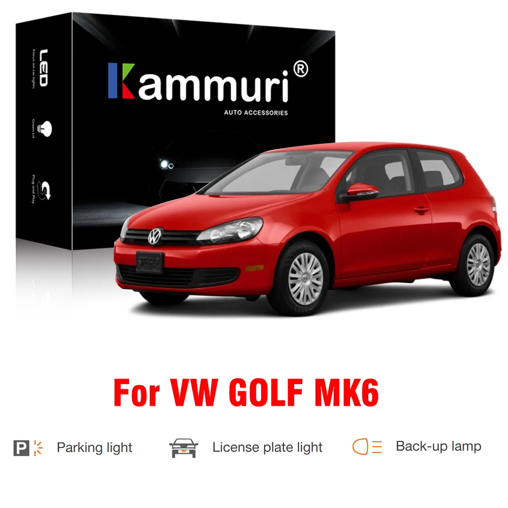 Белый для VW GOLF 6 MK6 MKVI GTI 2010-2014 светодиодный светильник интерьера комплект + лампа