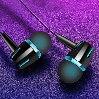

New Arrivals Universal Normal/Luminous Wire Heavy Bass In-ear 3.5mm Music Sports Earphones with Microphone