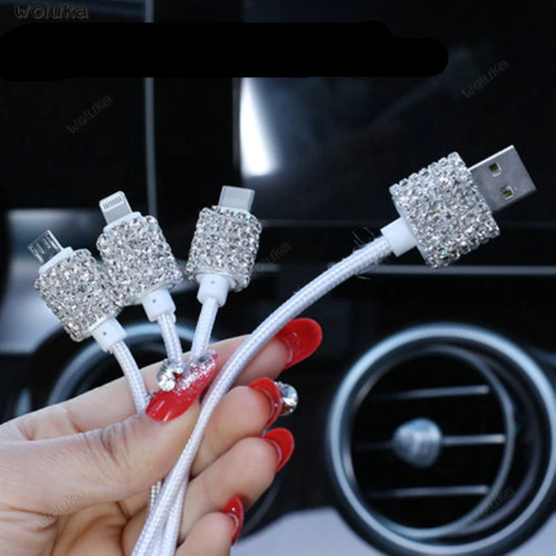 Подставка для мобильного телефона в автомобиль с двойным интерфейсом USB быстрое зарядное устройство кабель для передачи данных с одной в течение трех мульти-функциональный адаптер CD50 Q04 - Название цвета: A