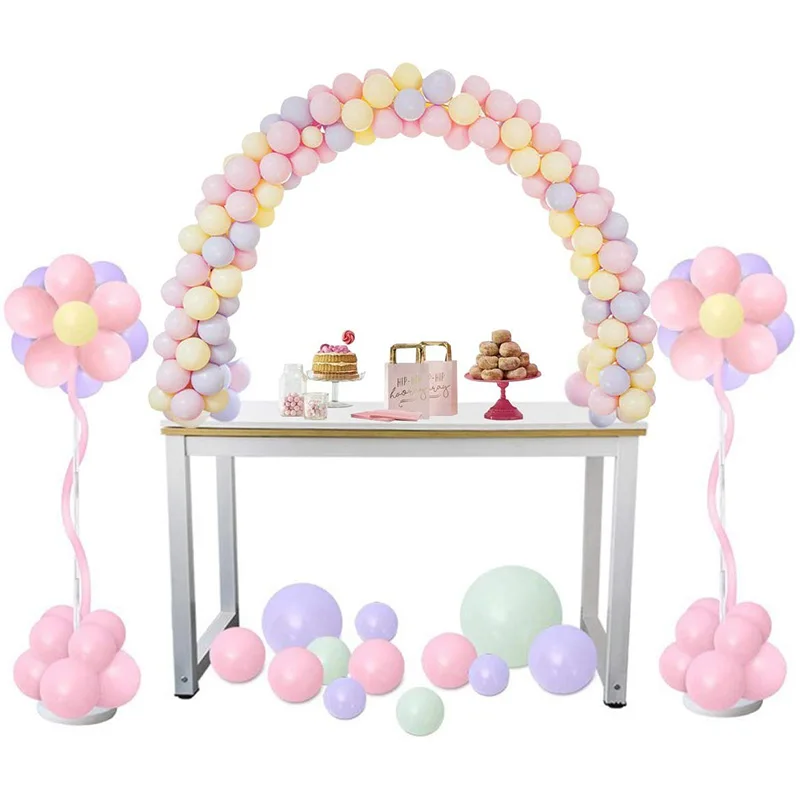 Table Balloon Arch Kit Column Stand Base And Pole for Birthday Wedding Party tying tools Hand held air pump stick connectors