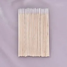 100 Pcs Tattooing Eyebrow Mist Ear Care Cleaning Long Wood Cotton Swab Eyelash Extension Tools Cosmetic Cotton Swab 10cm