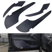 DWCX 4 шт. углеродного волокна двери автомобиля Противоударная Защитная Стикеры крышка колодка для отделки подходит для Toyota Camry