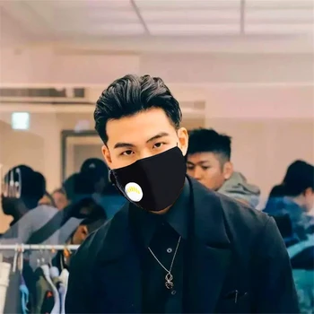 

Masks Prevention of virus transmission Black Pink Blie Face mask Breath Valve Filter Facial mask 1Pcs