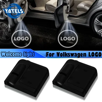 

2x NEW Car styling Wireless LED Auto Car Door Welcome Logo Light Laser Projector Ghost Lamp For Volkswagen Golf 6 car ccessories