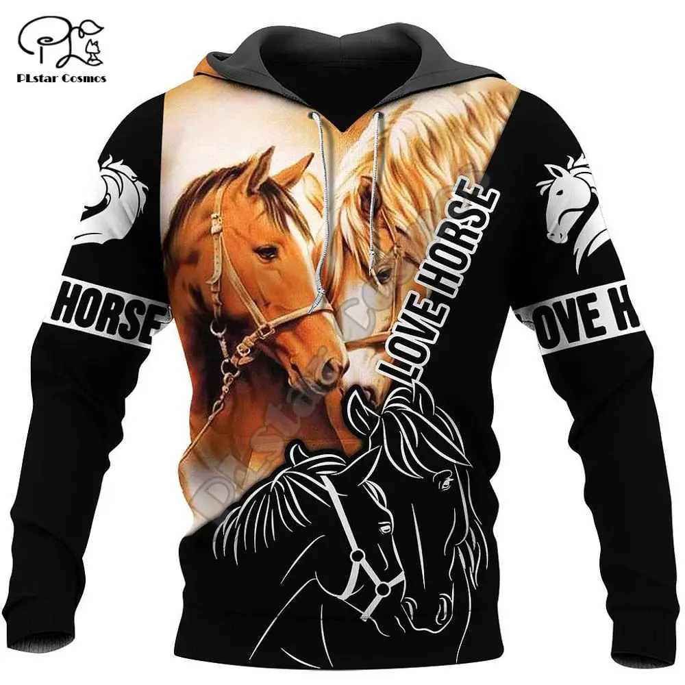 

PLstar Cosmos Horse Tattoo Animal Funny Streetwear Harajuku Trucksuit Autumn Sweatshirt 3DPrint Men/Women Pullover Hoodies D-14