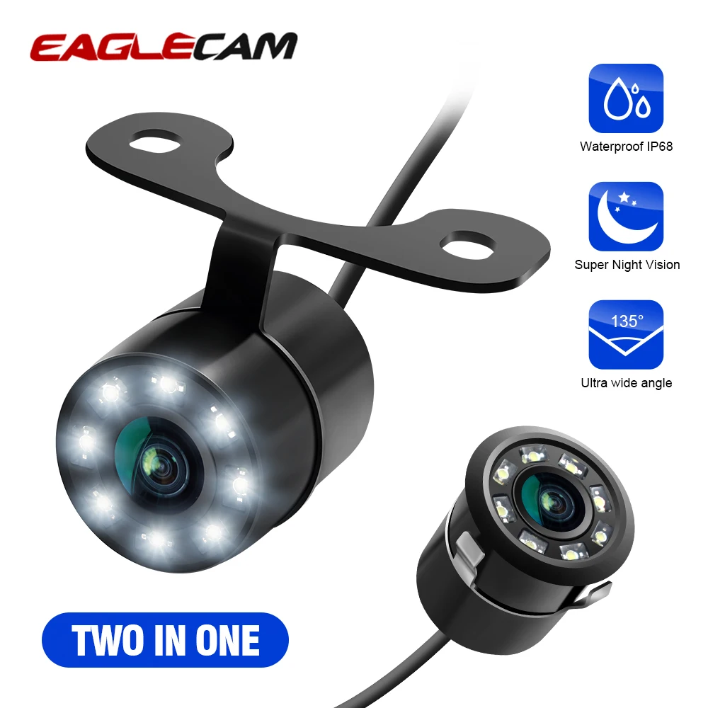 

Universal LED HD Night Vision Car Rear View Camera 135° Wide Angle Reverse Parking Camera Waterproof CCD LED Auto Back Monitor