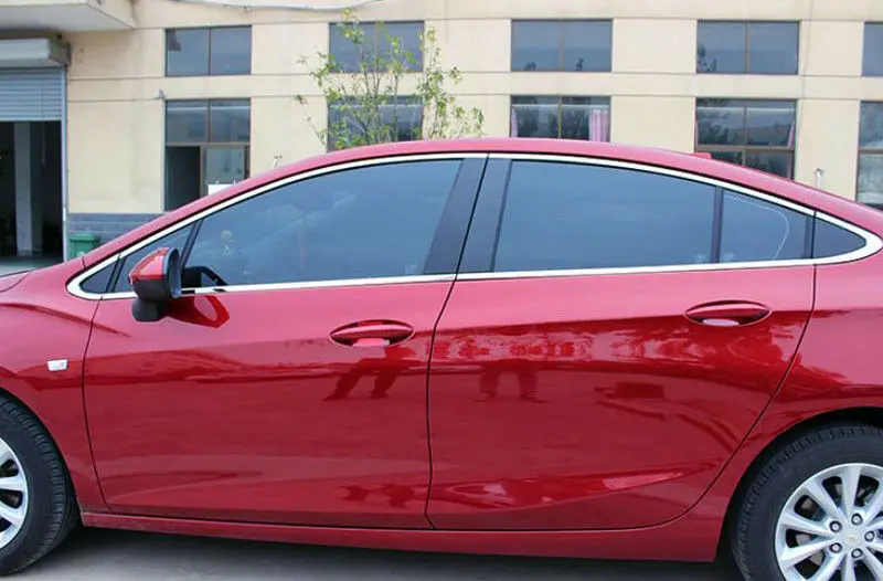 Подходит для Chevrolet Cruze Sedan- высококачественная нержавеющая сталь полный подоконник 12 шт
