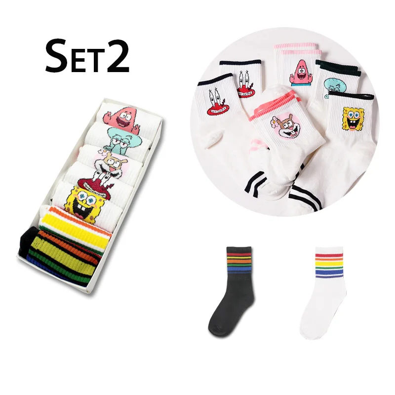 SP&CITY, 7 пар, Харадзюку, Женские Короткие хлопковые носки с забавным рисунком, цветные хипстерские носки по щиколотку, красивые студенческие Повседневные носки