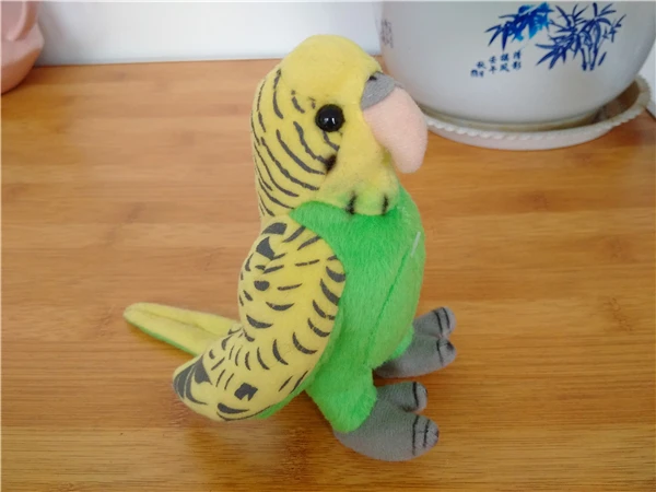 

Original Budgies Budgerigar Simulation Animal Soft Stuffed Plush Toy Doll Children Baby Birthday Gift
