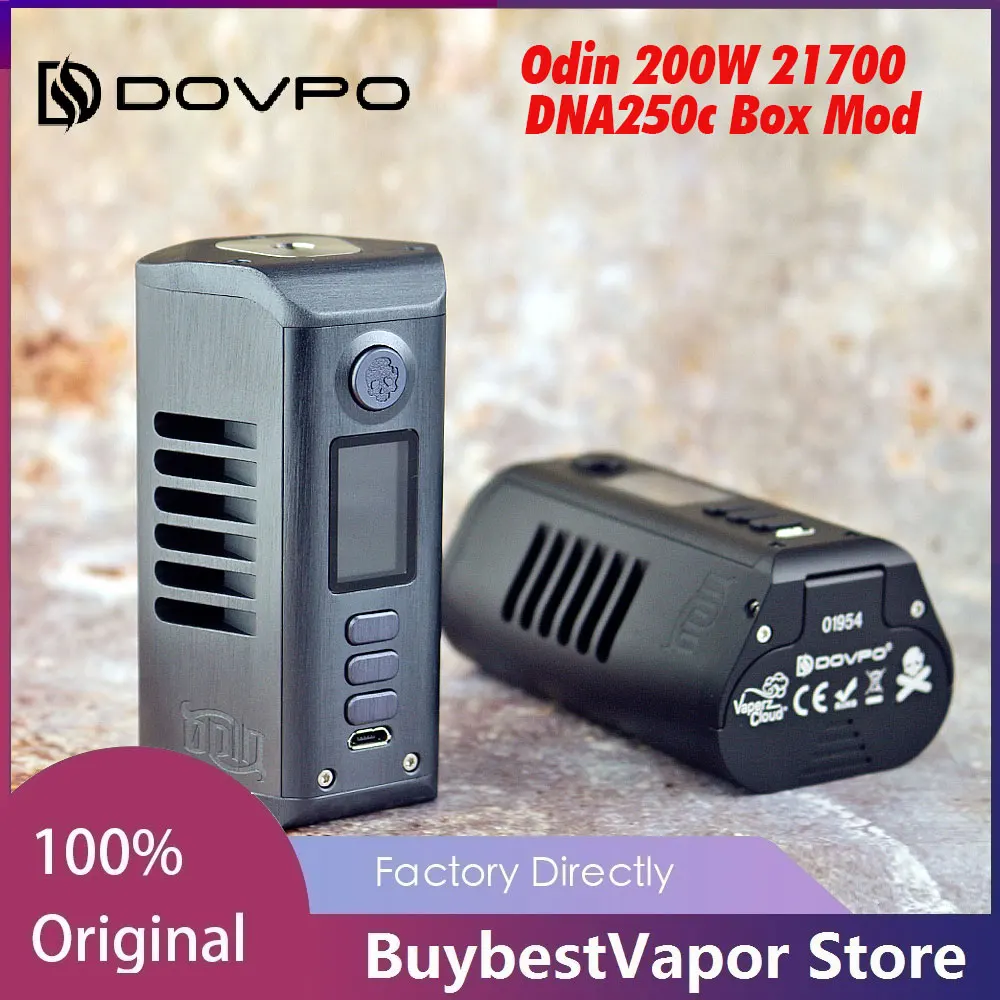 Новый оригинальный бокс-мод Dovpo Odin DNA250C с питанием от двойных батарей 21700 подходит