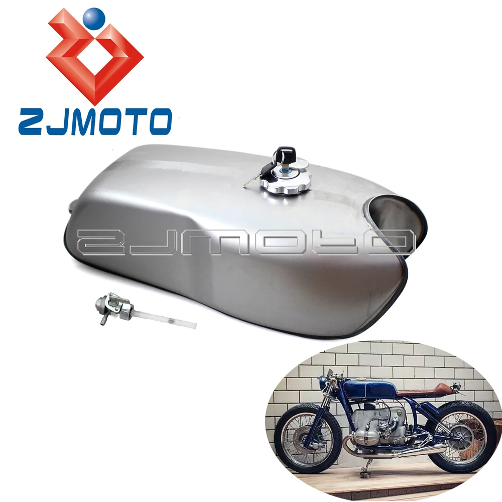 Универсальный Бензобак для мотоцикла на 2 4 галлонов Для Yamaha Honda Suzuki Cafe Racer Bobber Chopper