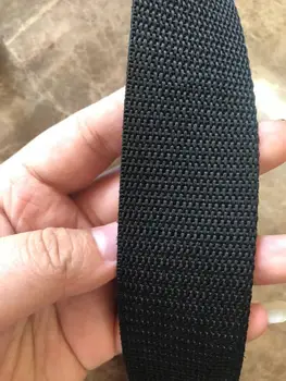 

38mm black pp polypropylene beaded webbing backpack strap grosgrain ribbon fabric ribbon hammock organza ribbon craft supplies