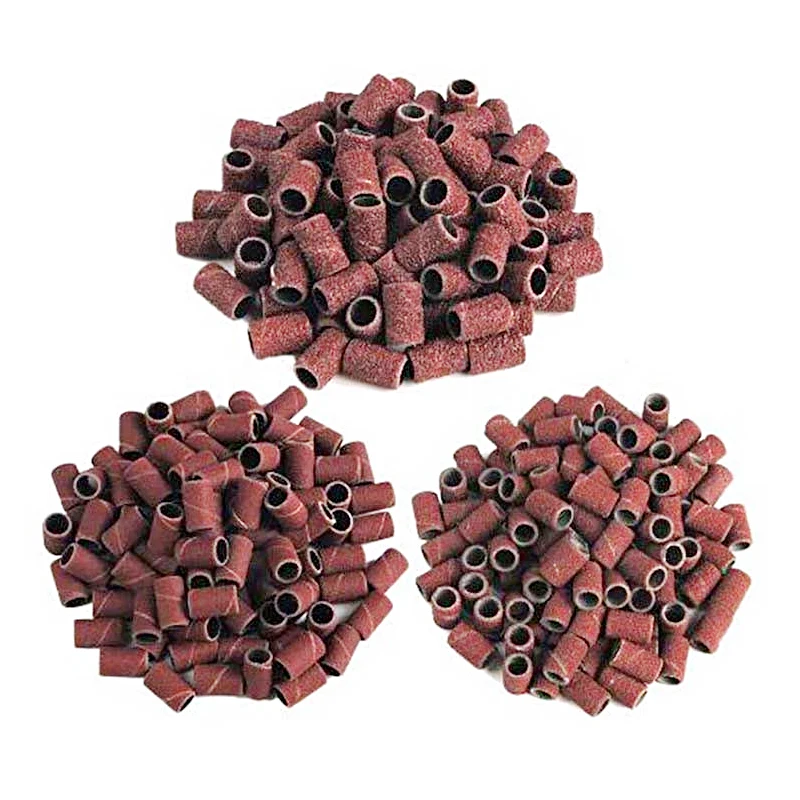 Promoción Bandas de limado de manicura para taladro eléctrico, 100 Uds., Lima de brocas para esmalte de Gel UV, removedor de acrílico de 80 ''/120''/180" p3KDrxMkq