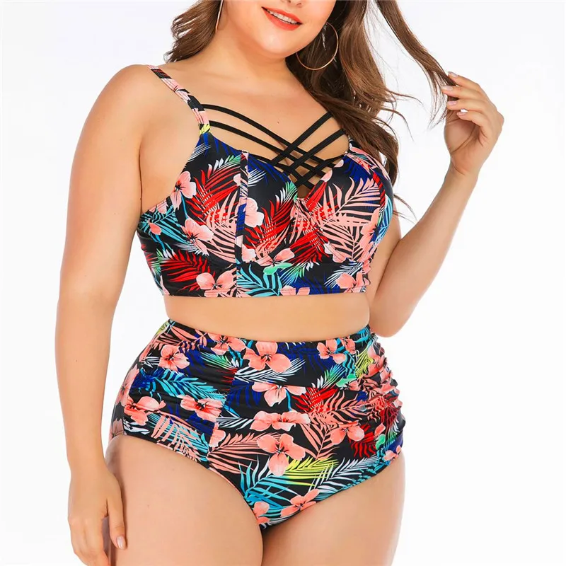 Bikini brésilien grande taille multicolore 2