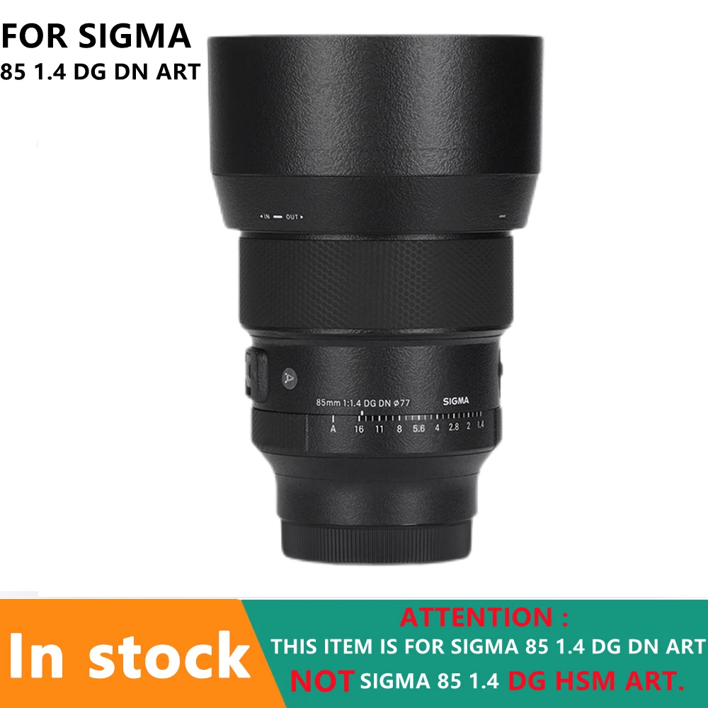 Nuovo 85 1.4 Pelli Per Decalcomanie Per Lenti Pelle Protettiva Per Sigma 85Mm F1.4 Dg Dn Art (Per Attacco Sony E/L) Pellicola Protettiva Per Pellicola