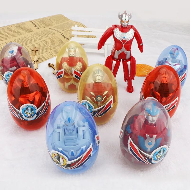

Hot selling dinosaur egg toy deformed egg metamorphosed monster model ultraman toy metamorphosed egg Children's Toys Gifts