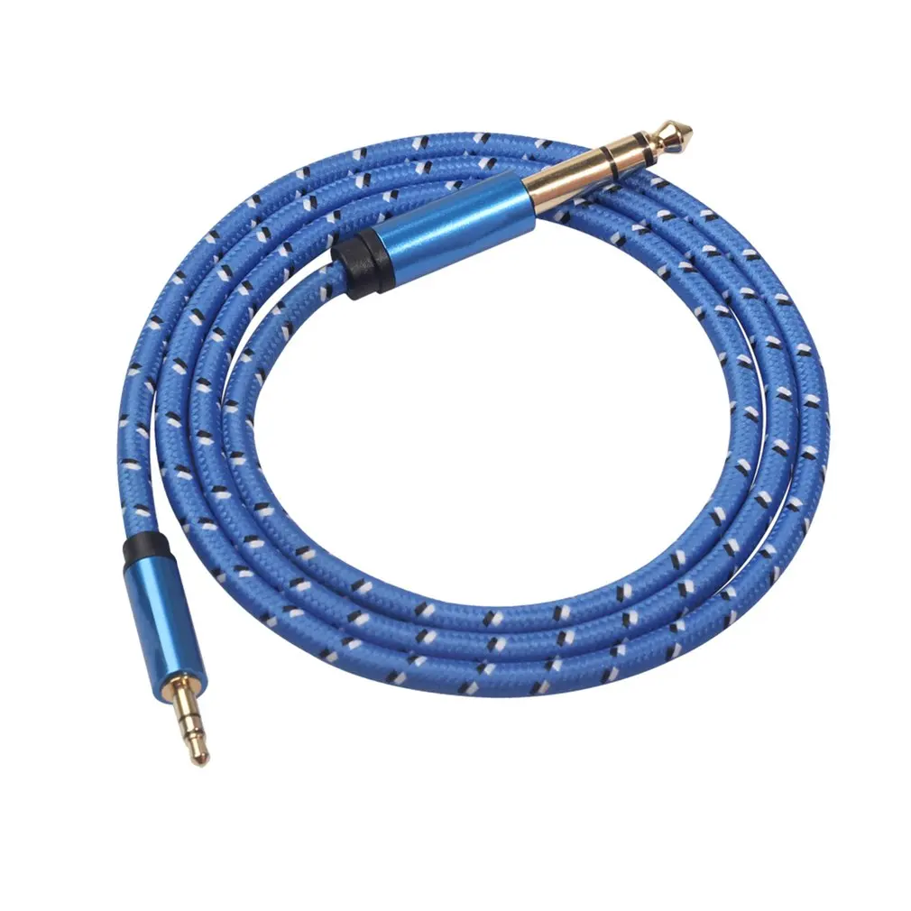 Auxiliary Cable Vent 3.5Mm To 6.5Mm Audio Jack 3.5 6.35 Male Guitar Mixer Amplifier Cd Player Line |