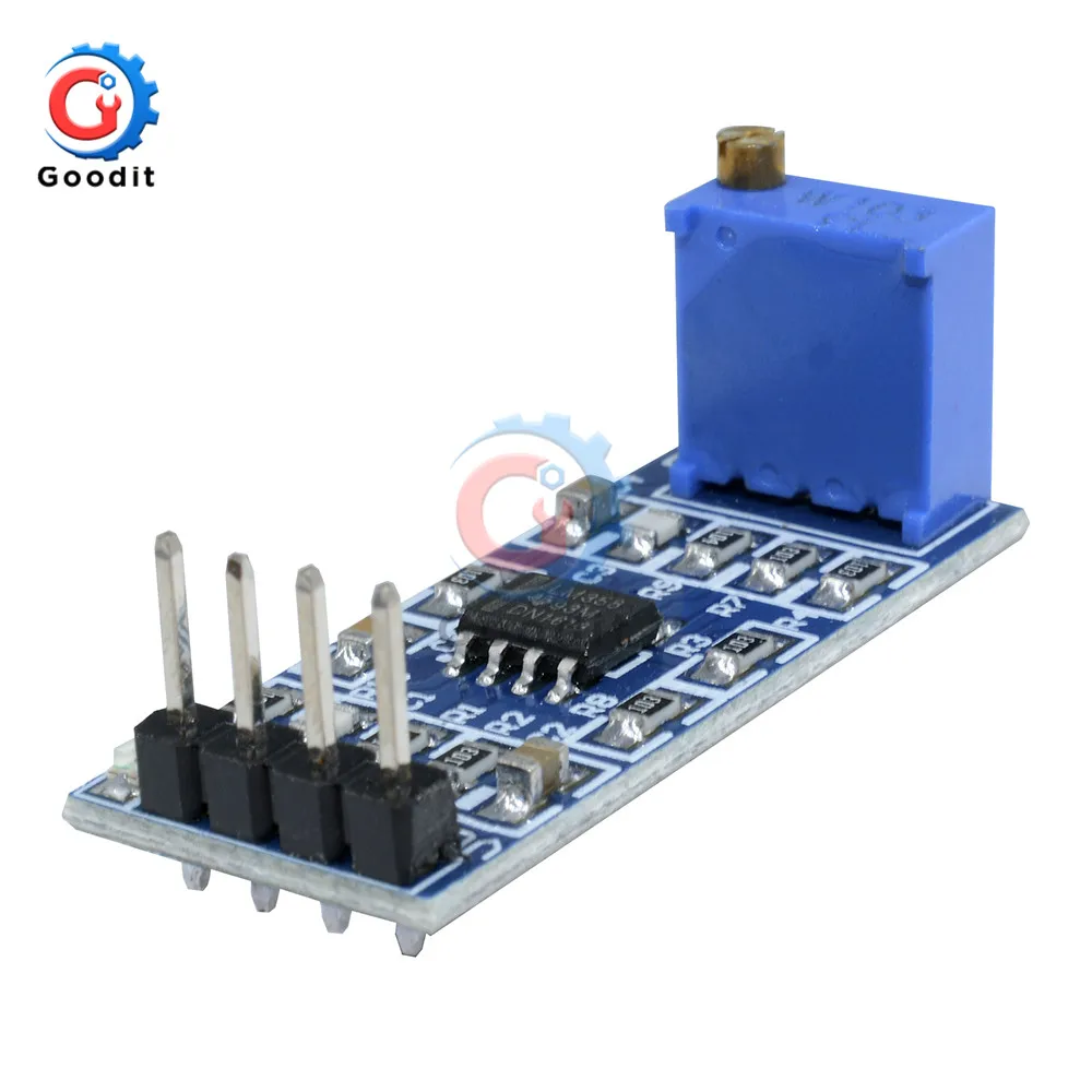 

LM358 100 times 100 Gain Signal amplification module operational amplifier module