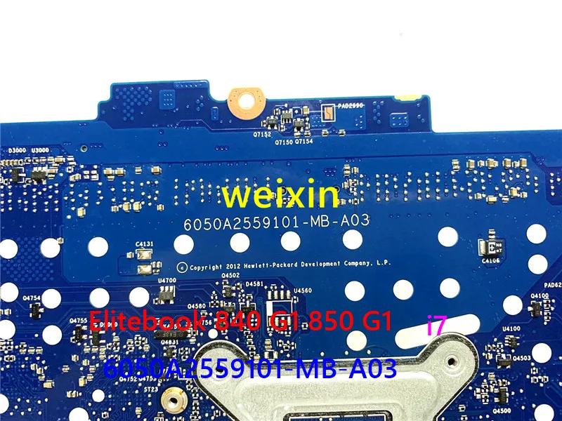 918335-001 918335-601 For HP ZBook 15u G3 840 G3 Laptop Motherboard w/ Intel i7-6500U processor 6050A2892401-MB-A01