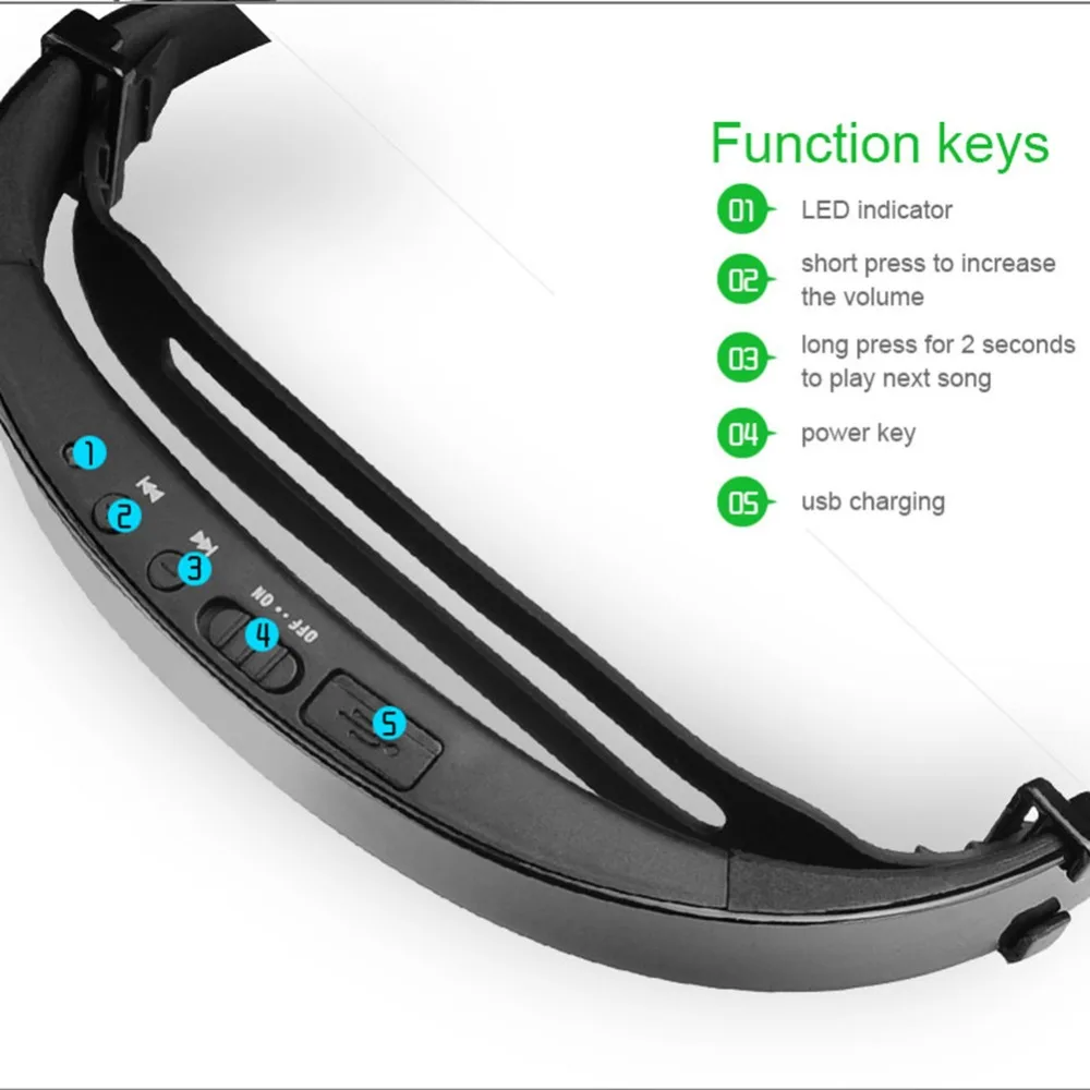 11 LF-18 костной проводимости Bluetooth Беспроводная стерео гарнитура спортивные наушники-воротник Handsfree Noice Reduction наушники с микрофоном