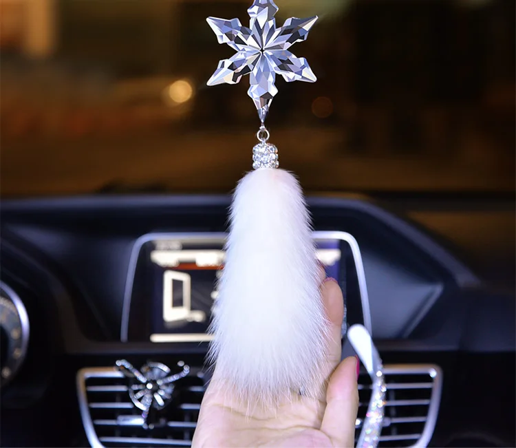 Автомобильный кулон Хрустальная Снежинка прекрасный креативный высококачественный автомобильный интерьер ювелирные изделия автомобильный кулон