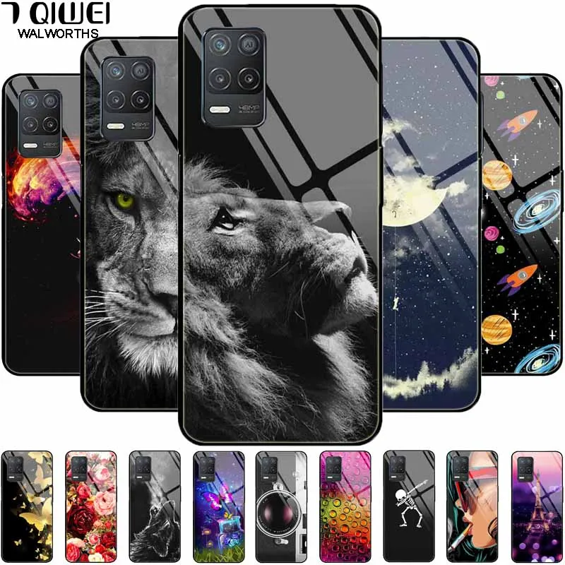 Tempered Glass Hard Protective Back Cover - Cute Design