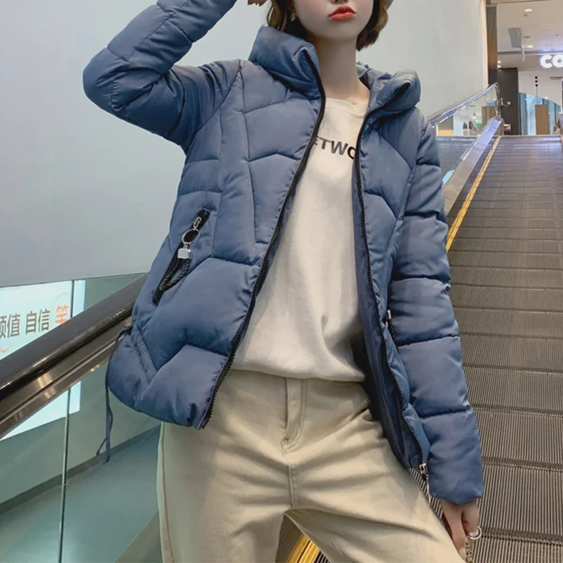 

Plus Size 6XL Winter Slim Short Parkas Women 2019 NEW Autumn Thick Warm Hooded Parka Women Cotton Padded Casual Coats Female