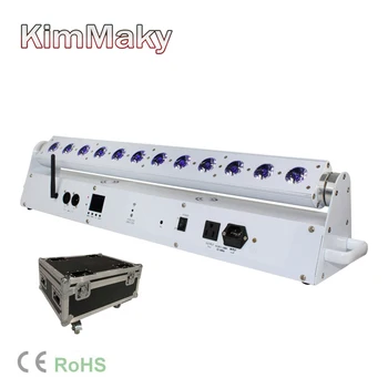 

5/case Free Shipping Led Wall Washer Battery Powered 12Lamp Bar Light For Wedding Events