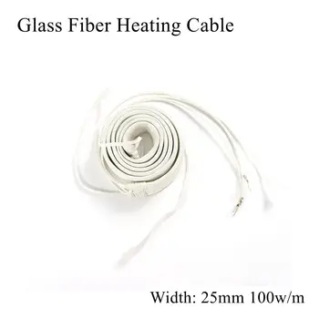 

25mm 12V 24V 36V 48V 110V 220V 380V Glass Fiber Heating Wire Flexible Insulation Electric Heated Cable Belt Heat Plate Band Mad