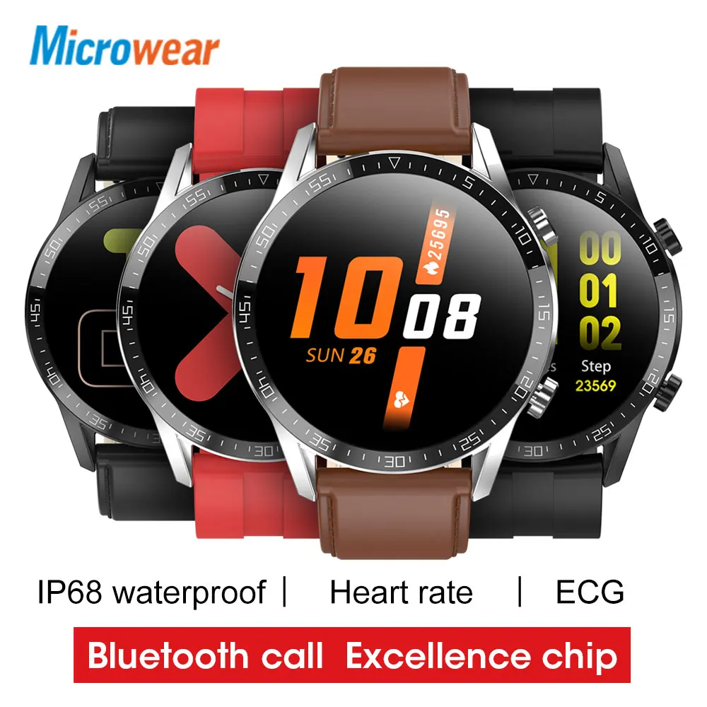 

2020 New Microwear L13C Smart Watch ECG Heart Rate Blood Pressure Bluetooth Call Notifications Sync VS L12 L13 SmartWatch