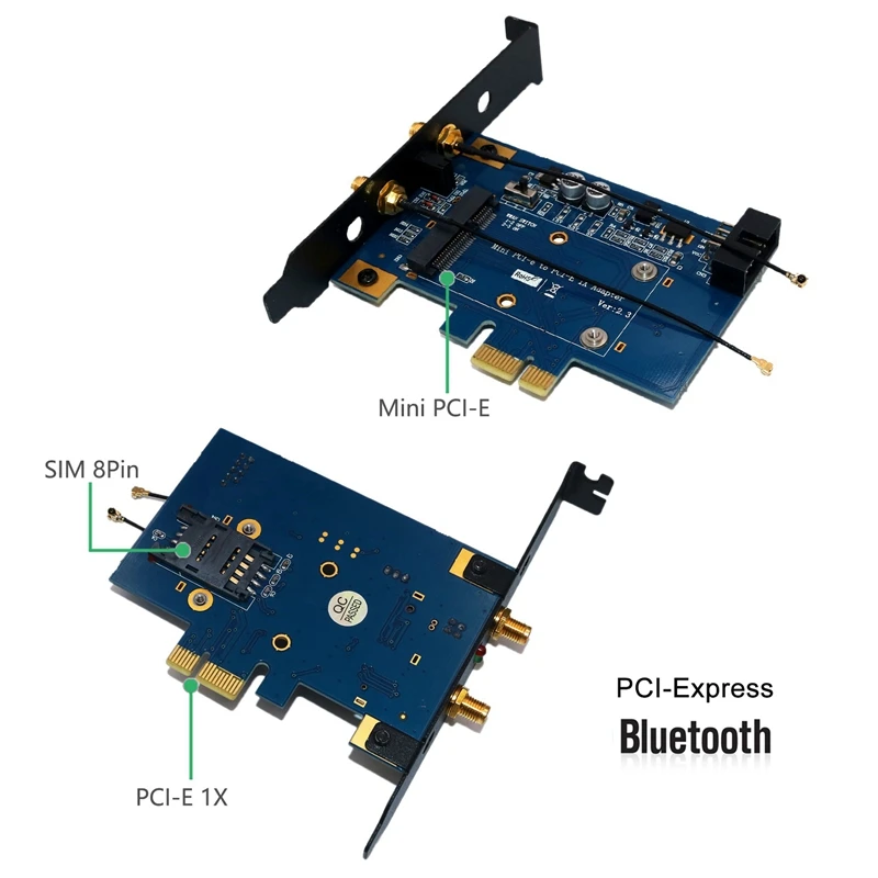 Mini PCI E Express к 1X адаптер с слотом для sim карты 3G/4G/карта LTE и WiFi|Платы управления