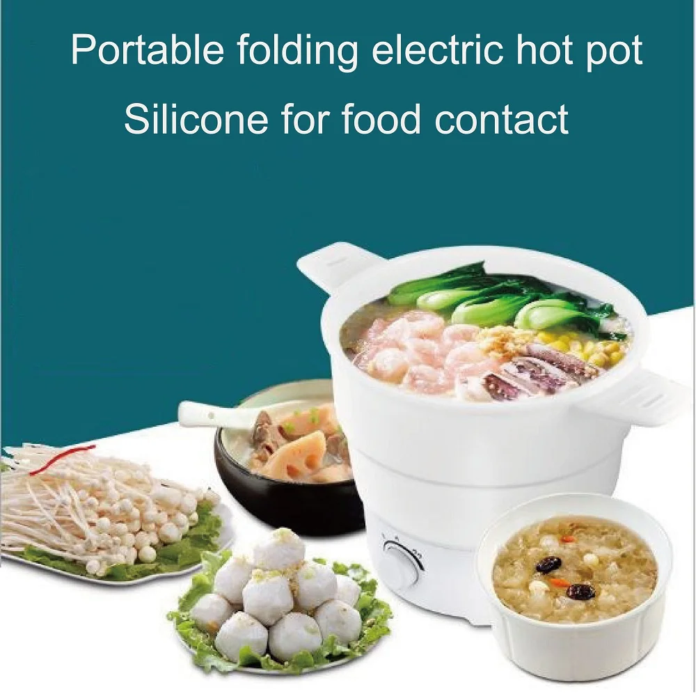 

Multifunctional electric cooker Mini noodle cooker for student dormitory bedroom Travel folding cooker convenient household rice
