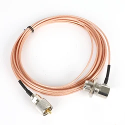 Câble Coaxial rose 316 UHF/PL 259 mâle à femelle de 5 mètres, pour QYT KT 8900 YAESU ICOM KENWOOD, antenne de talkie walkie Radio Mobile 