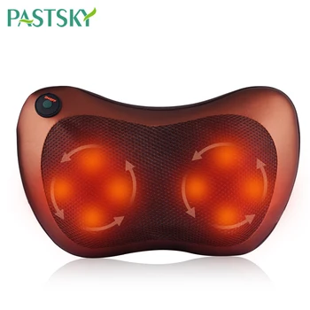 

Electronic Heat Neck and Back Massage Pillow Neck massage pillow Deep Shiatsu Kneading for Back Pain Relief at Home Office Car