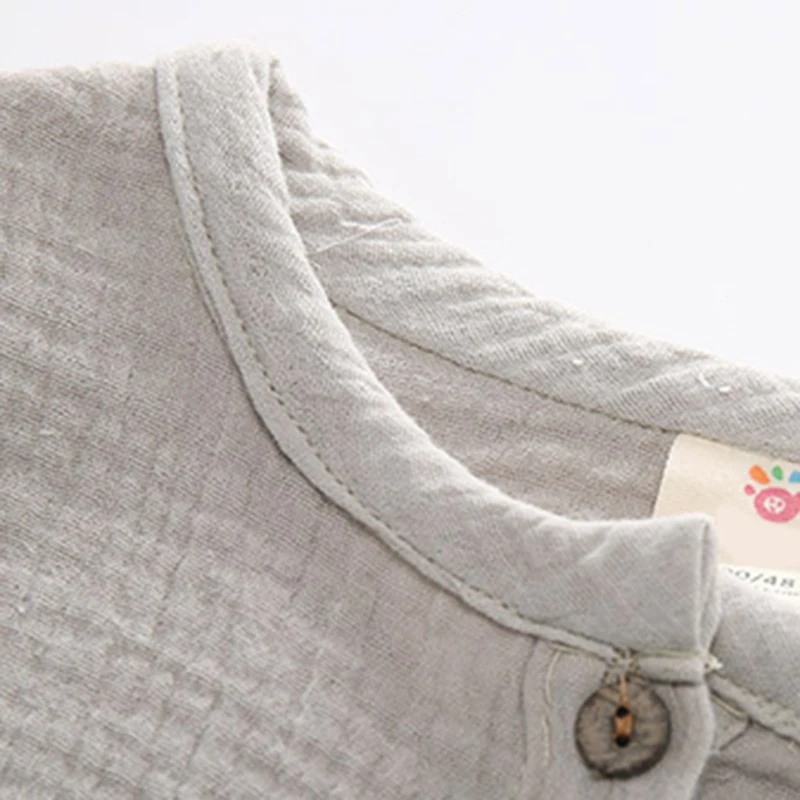 Short Sleeve Kids Shirt for Boys Clothes Summer Cotton Linen School Boys Buttons Pocket Design Children Tops Mujer boys short sleeve shirts