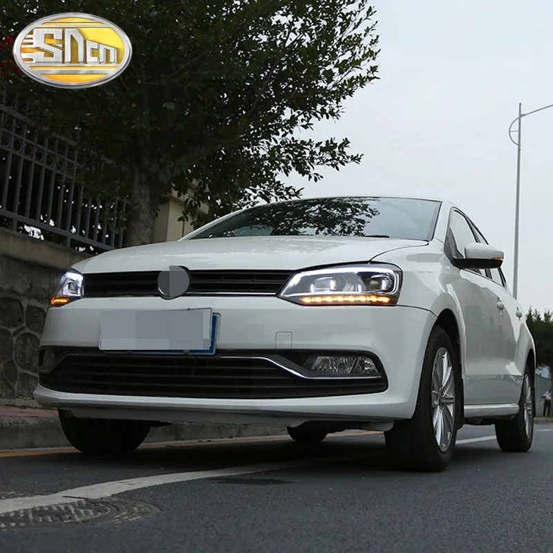 Стайлинг автомобиля светодиодный фары для VW Polo Volkswagen 2009 ~ 2014 2015 2016 2017 2018