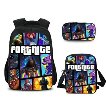 

Fortnites Cartoon Student Bag Fortnite toys shoulder cartoon backpack kit purse 3D Printing Offload Backpack toys