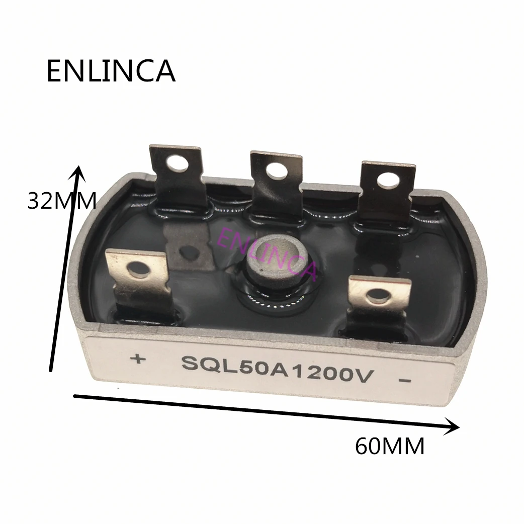 50A 1200V Aluminum Metal Case 3 Phase Diode Bridge Rectifier 50Amp SQL50A Module SQL50A1200V diode bridge rectifier electronic component rectifier diodes electrical rectifier diodes electrical diodes electrical component