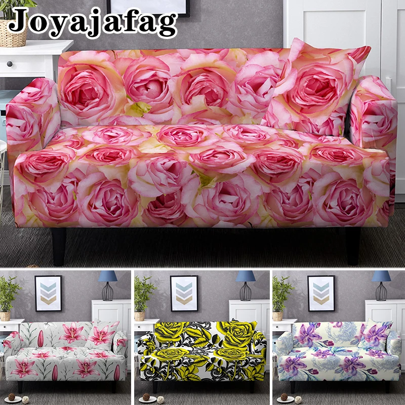 

All-Inclusive Beautiful Elegant Floral Nordic Sofa Cover Non-Slip Universal Elastic Slipcover For All Seasons 1 2 3 4 Seater