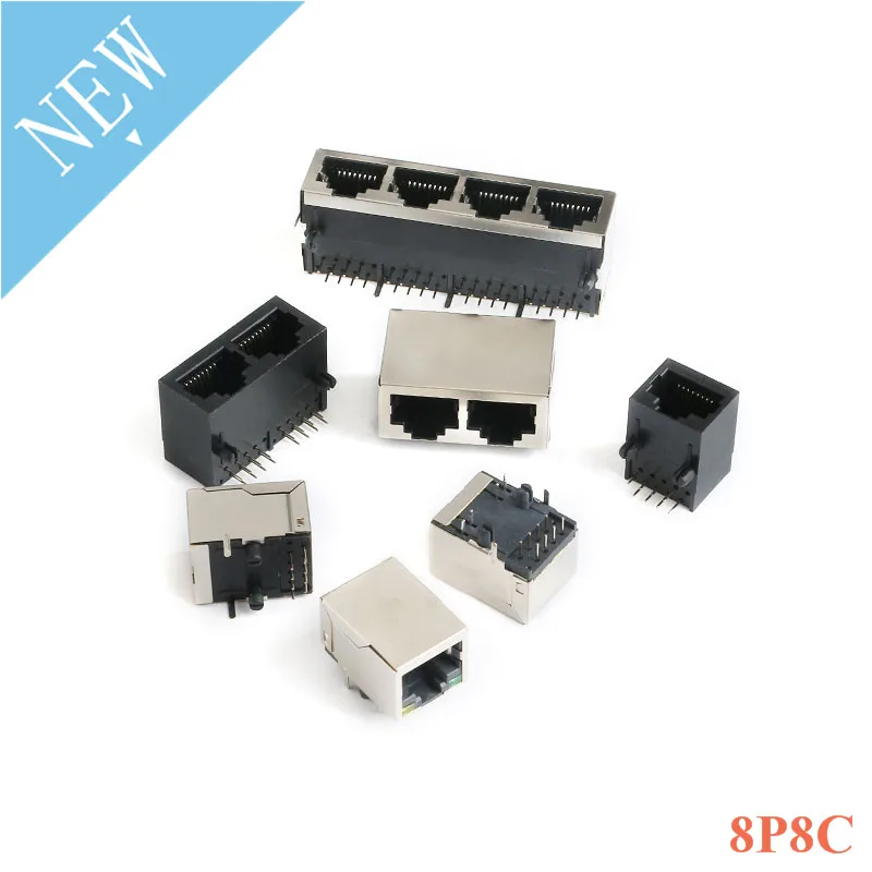 Сетевой модульный разъем RJ45 8P8C соединители для сетевого кабеля Ethernet 2 шт. |