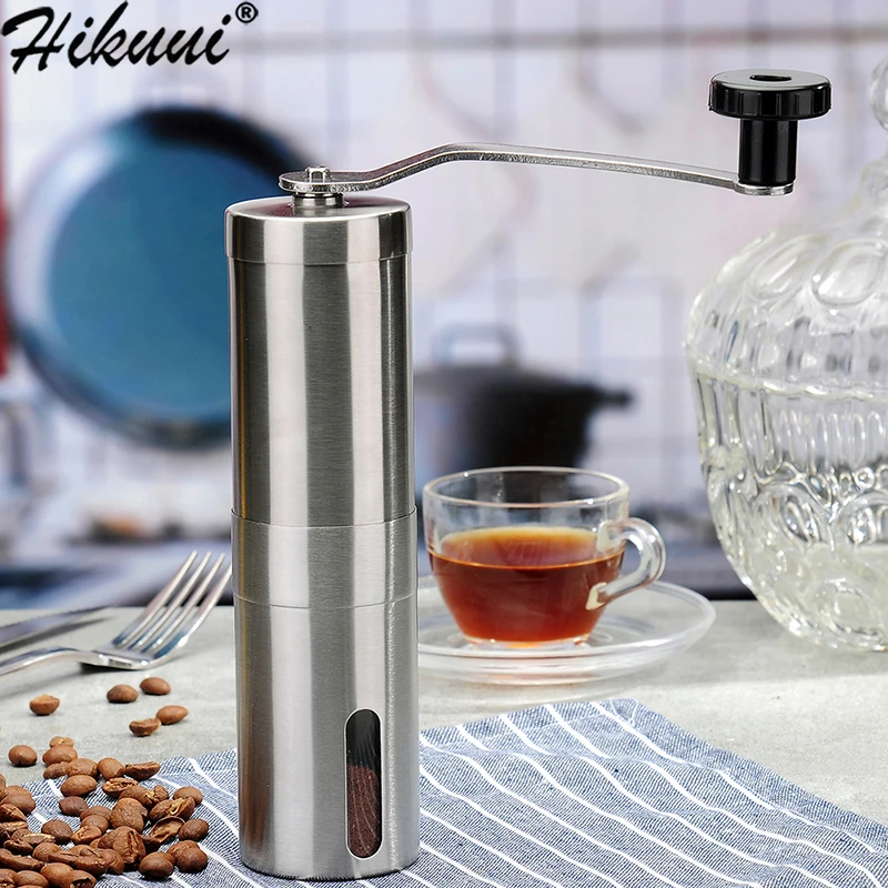 Manual Coffee Grinder Coffee Bean Grinding Stainless Steel Ceramic Mechanism Adjustable Burr Coffe Grinder Mill Coffee Tools Manual Coffee Grinder Coffee Bean Grinding Stainless Steel Ceramic Mechanism Adjustable Burr Coffe Grinder Mill Coffee Tools