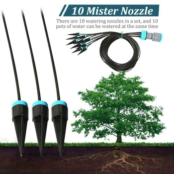 

10Pcs Irrigation Component 10 Head Drip Automatic Watering Device Water Seepage Drip Irrigation