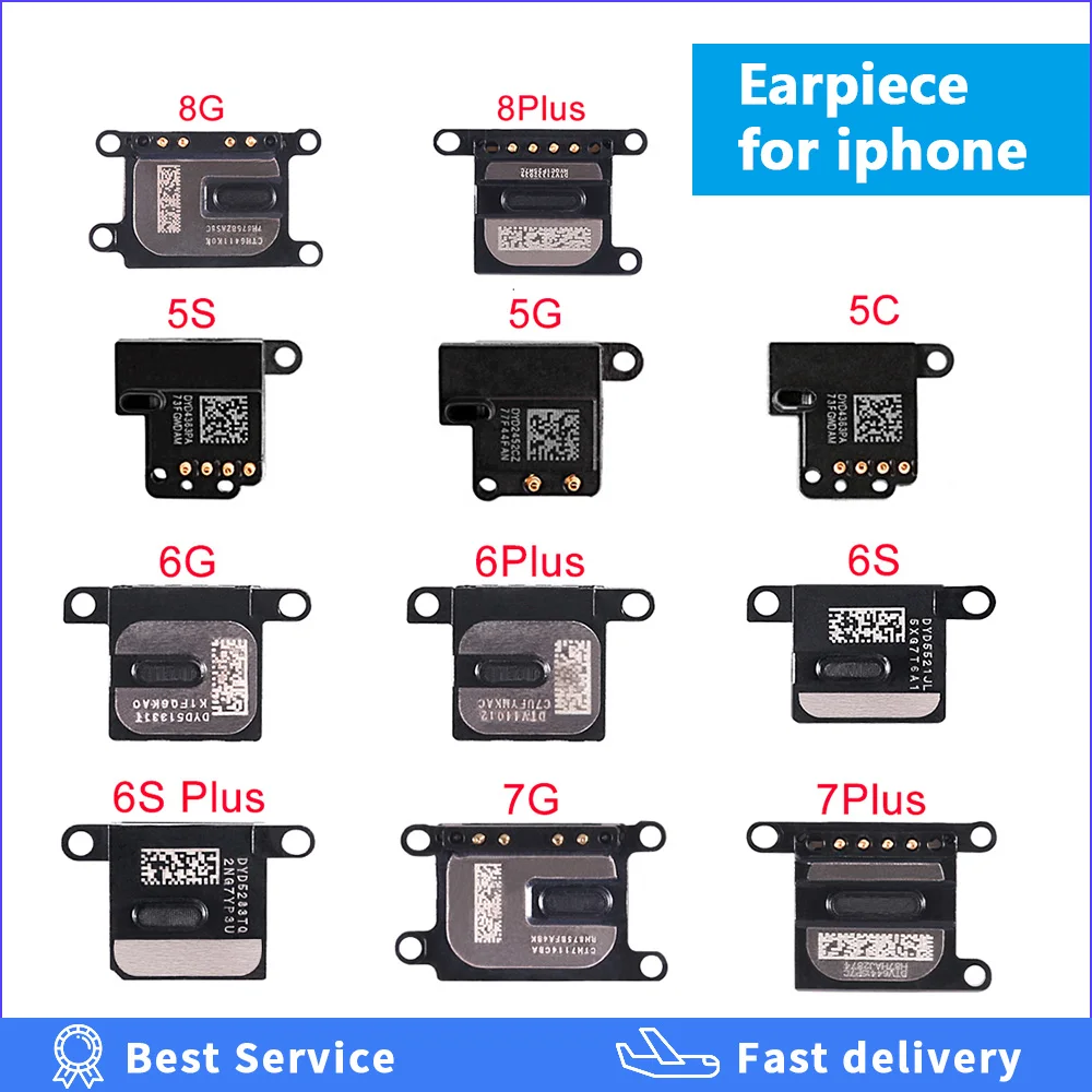 Higt качественный динамик для iPhone X 5 5S 5c SE 6 S 7 8 Plus ушной запасные части сотового
