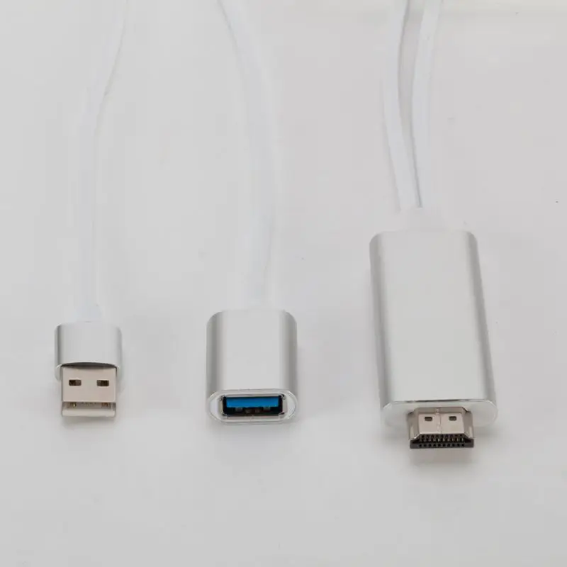 USB к HDMI 1080P кабель-переходник для телевизора hd-конвертер для Apple iPhone 8 7 6 samsung Galaxy S8 S7 для Android смартфонов
