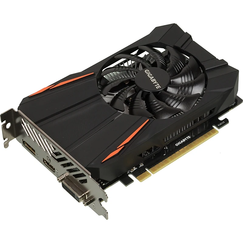 Видеокарта GIGABYTE nVidia GeForce GTX 1050TI, GV-N105TD5-4GD