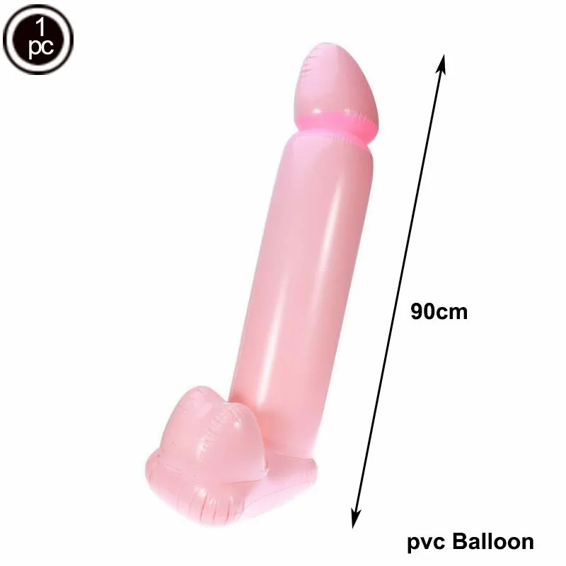 90 см большой Willy воздушные шары надувные пенис баллоны сексуальные груди балоны девичник вечерние украшения курица ночь для взрослых - Цвет: 1 piece