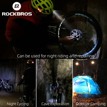 ROCKBROS Light Cycling Helmet Bike Ultralight Helmet Electric Bicycle Helmet Mountain Road Bicycle MTB Helmet Bike Helmet Light 6