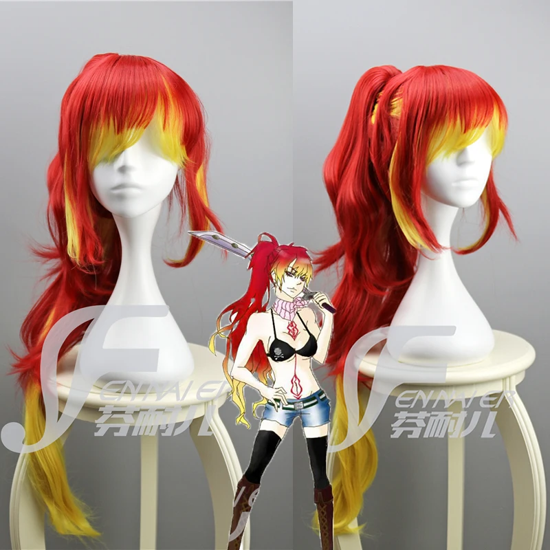 

Anime Blue Exorcist women Kirigakure Shura cosplay wig Ao no Exorcist role play Kirigakure Shura long hair ponytail wig costumes