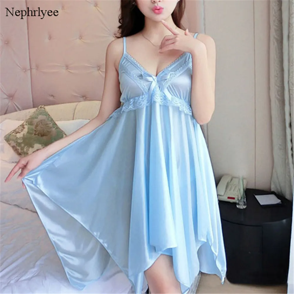 Sexy Women Sleepwear Summer New Night Gowns Hot Nightwear Girls Nightgown Women Casual Night Dress Female Home Wear SLP151
