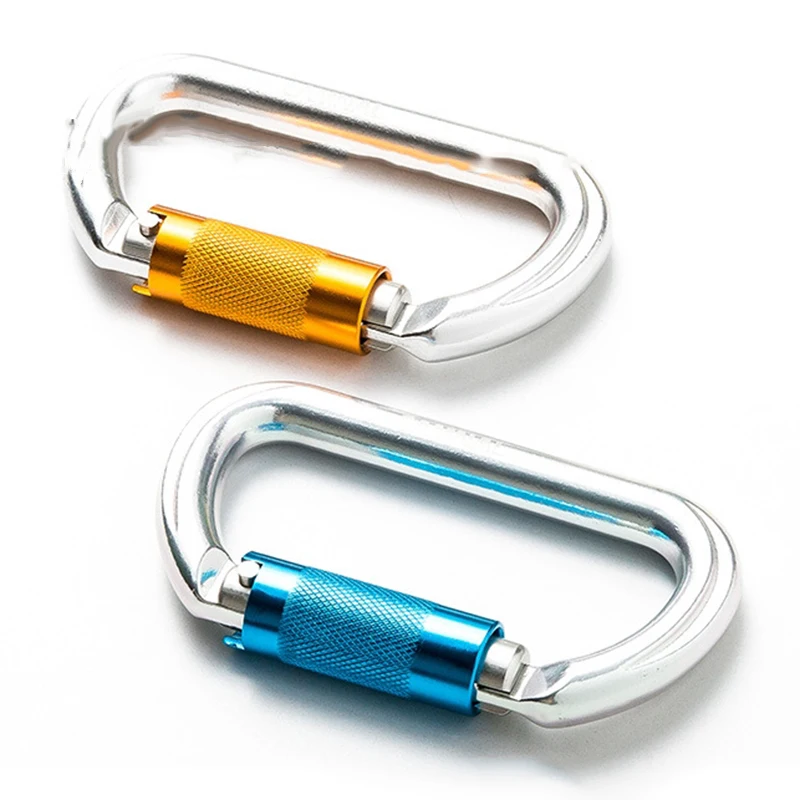

Outdoor O-shape Automatic Lock Buckle Carabiner for Rock Climbing Mountaineering